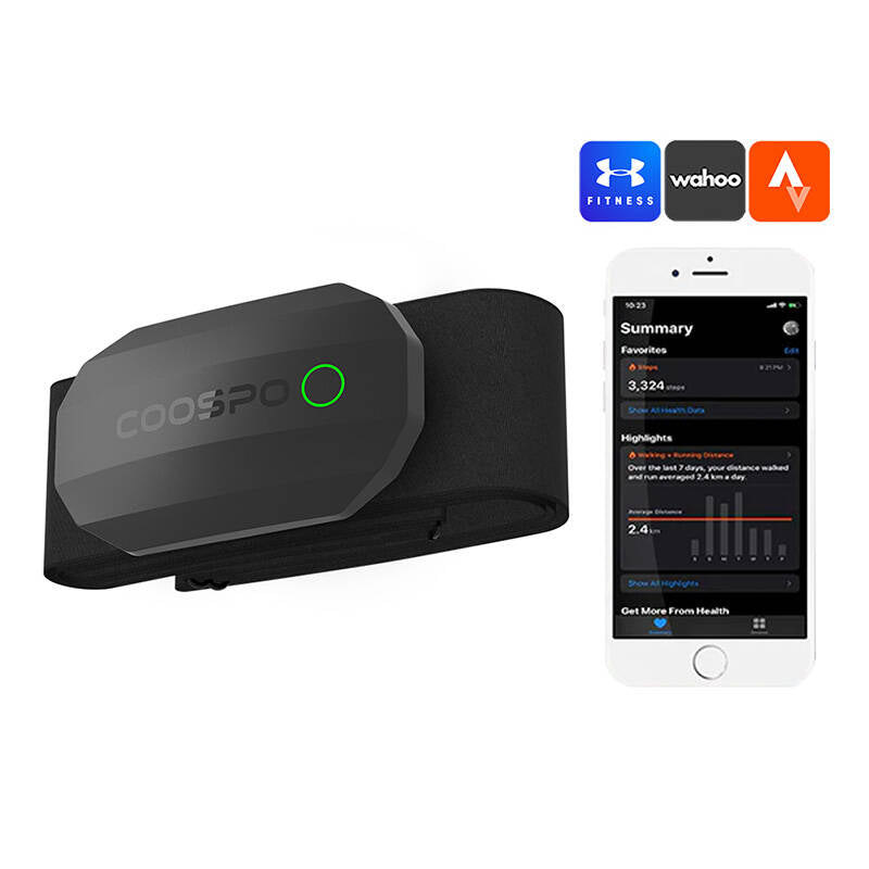 Coospo H808S Borstband Hartslagmeter - Bluetooth & ANT+