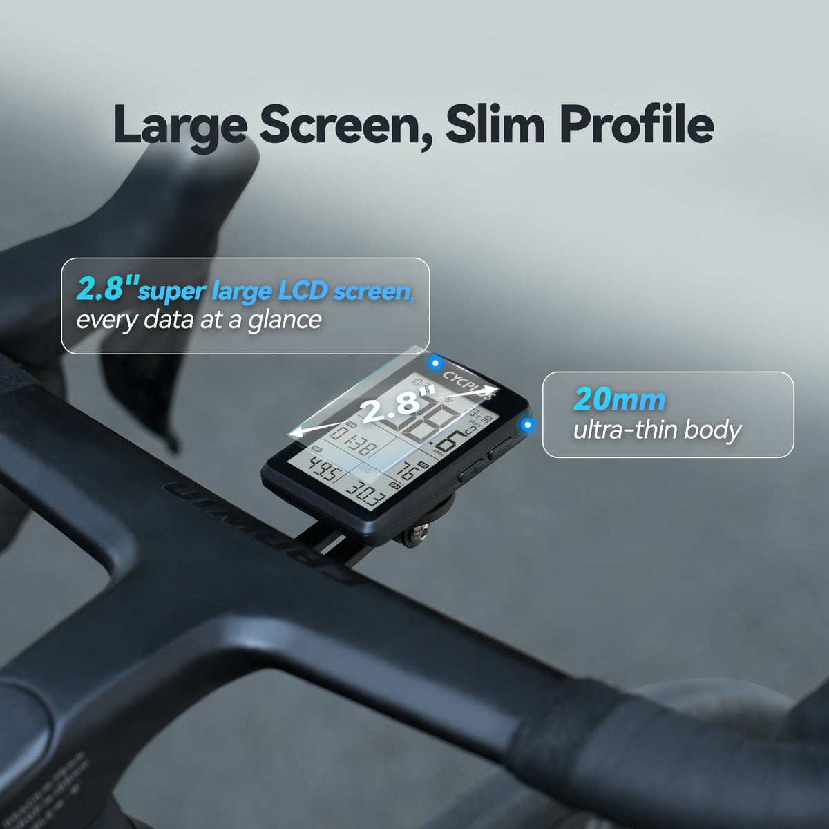 Cycplus M3 GPS Fietscomputer - ANT+ & Bluetooth 3