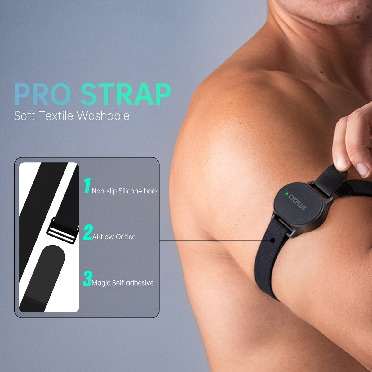 Cycplus H1 Armband Hartslagmeter - Bluetooth & ANT+ 5
